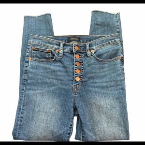 J.CREW high-rise toothpick jean in Size 28